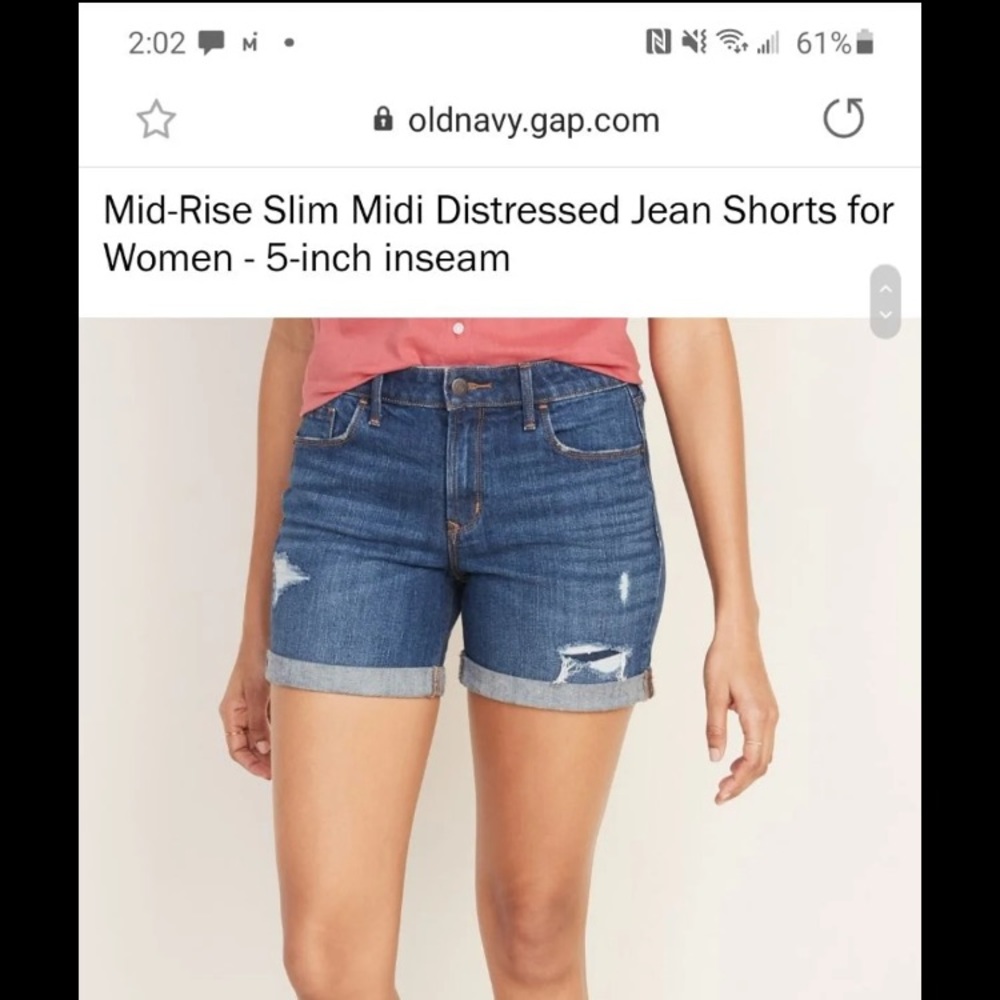 NWT old navy jean shorts